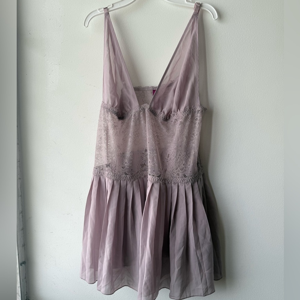 Adore Me Lavender Lace Chemise